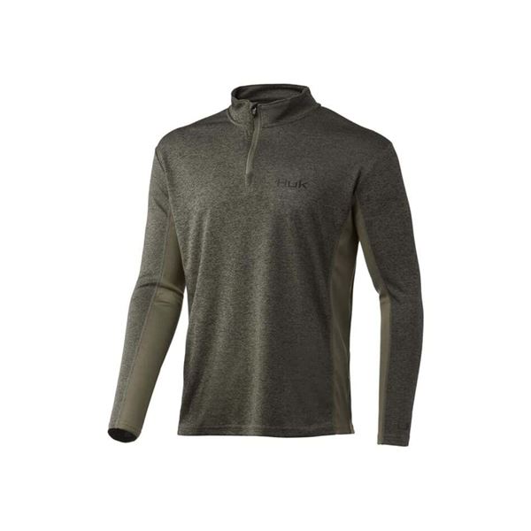 Huk Icon X Coldfront 1/4 Zip Heather Moss 2XL Sku H1200451-318-XXL
