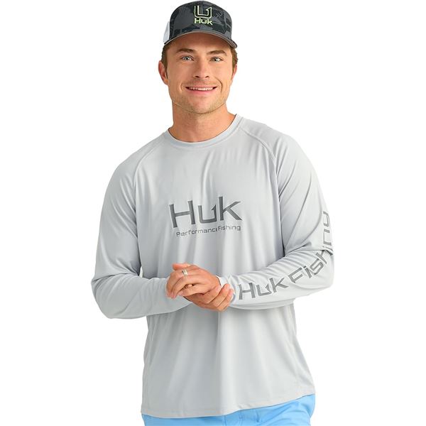 Huk Pursuit Vented LS Shirt Harbour Mist 2XL Sku H1200524-018-XXL