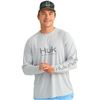 Image 1 : Huk Pursuit Vented LS Shirt Harbour Mist 2XL Sku H1200524-018-XXL