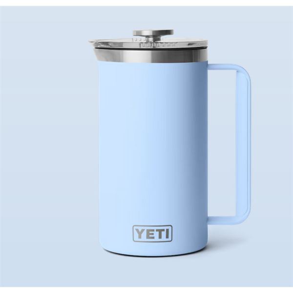YETI Rambler French Press  Big Sky Blue 34oz/1L Sku 70000003980