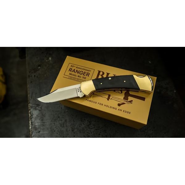 Buck Knives 112 Ranger Pro Folding 50th Anniversary Sku 13311