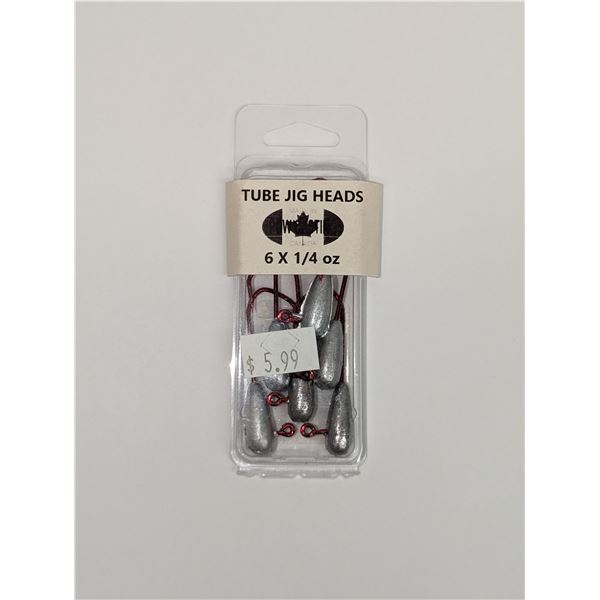 POW Casting Tapered Tube Jig Heads 6 Pack 1/4oz Sku TTJH1/4-6