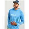 Image 1 : Huk Vented Pursuit Hoodie Blue Heather XL Sku H1200525-420-XL