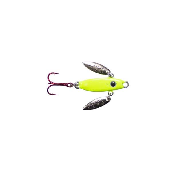 Lunkerhunt Lead Icy Glide Jig Chartreuse Glow 1/8oz Sku IG02