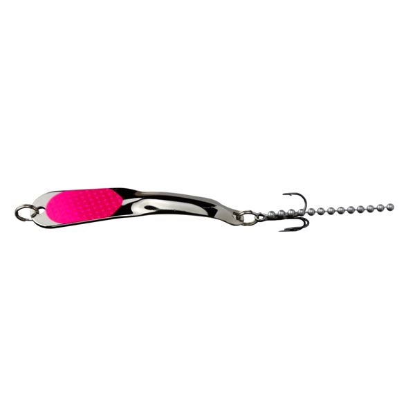 Iron Decoy Steely Silver Hot Pink 1/4oz #3 Sku Steely3 SHP