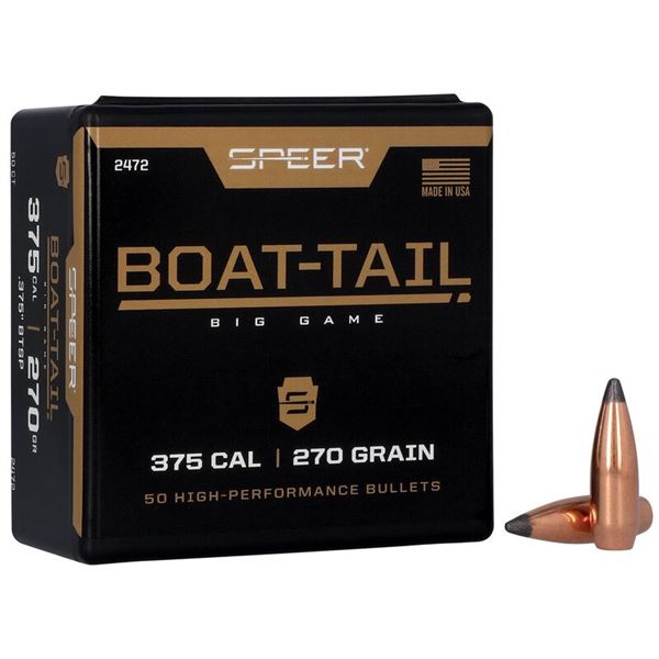 Speer Boat-Tail .375 Cal 270 Grain (50 Count) Sku 2472