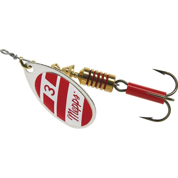 Mepps Aglia Spinner Red/White Size 3 (1/4oz) Sku B3RWS