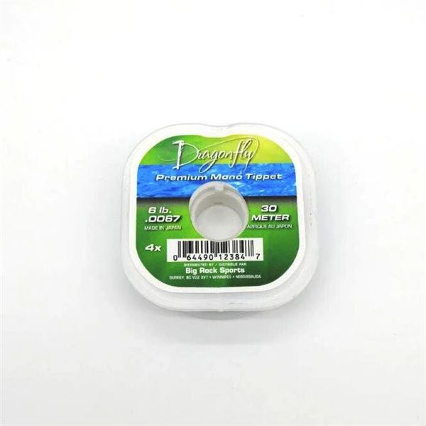 Dragonfly Premium Mono Tippet 4x 6 lbs Sku DT30M-4X