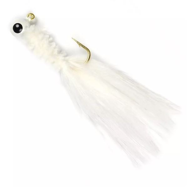 Johnson Beetle Bou Jig White 1/8 oz Sku BBOHC1/8-WH