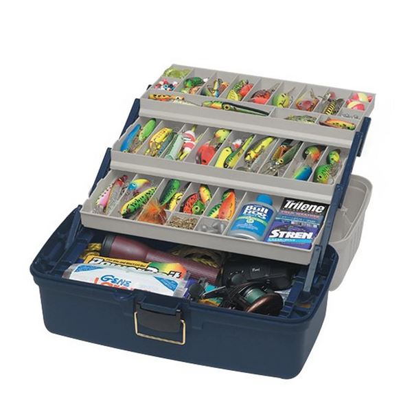 Plano Large 3 Tray Box Blue/Silver Sku 613306