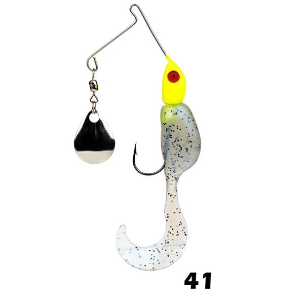 Strike King Mr. Crappie Spin Baby Spinnerbait Glimer Blue 1/8 oz Sku MRCSB18-41