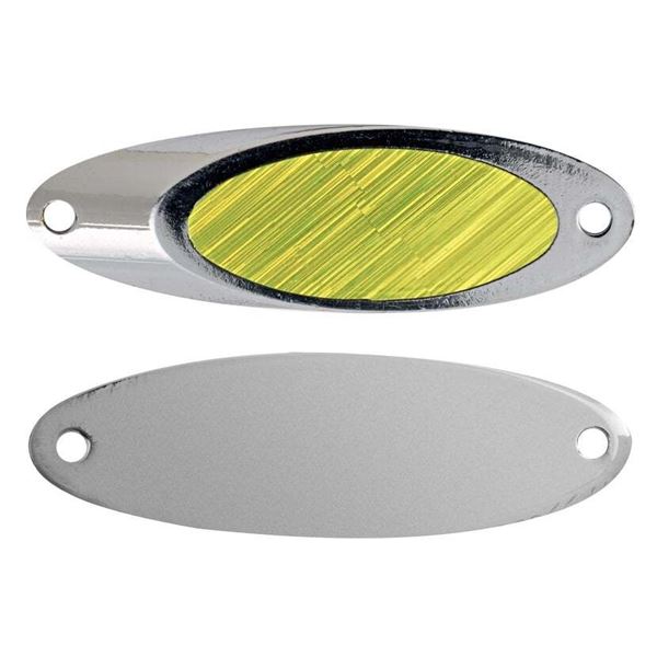 Celsius Eye-Jacker Jigging Spoon  Nickel/Chartreuse 1/4 oz Sku CE-EJ14-NCP