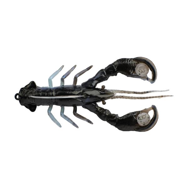 Berkley PowerBait Clatter Craw 2 Count Black/Blue 3.5" 1/2oz Sku PBCLC-BB