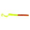 Image 1 : Berkley PowerBait Power Worm 13 Count Pumpkin Chartreuse 7" Sku PBBPW7-PC