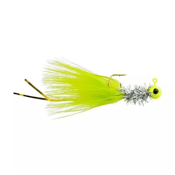 Johnson Beetle Bou Jig Chart/Chrome Tinsel/Chart 1/8 oz Sku BBOHC1/8-CCTC