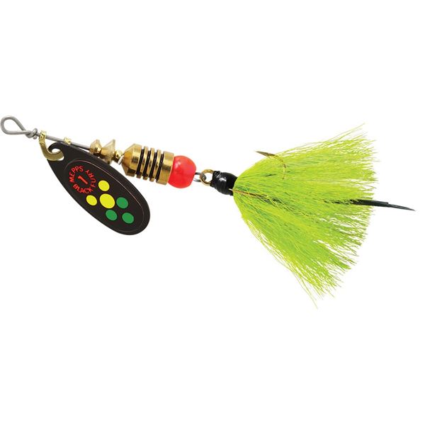 Mepps Black Fury Dressed Spinner Firetiger Dot Size 1 (1/8oz) Sku BF1DFT
