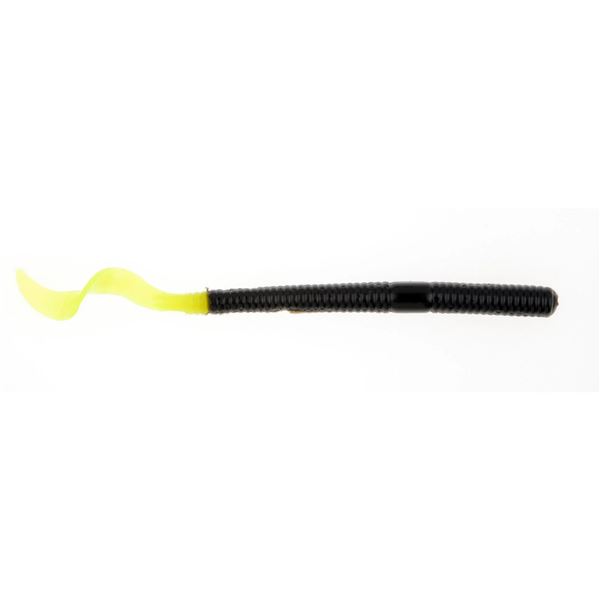 Berkley PowerBait Power Worm 13 Count Black/Chartreuse 7" Sku PBBPW7-BC