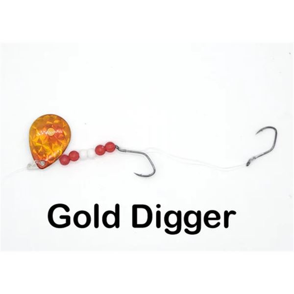 Walleye Nation Creations Crawler Worm Harness Gold Digger Sku WH-DG