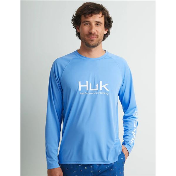 Huk Pursuit Vented LS Shirt Marolina Blue XL Sku H1200524-420-XL