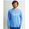 Image 1 : Huk Pursuit Vented LS Shirt Marolina Blue XL Sku H1200524-420-XL
