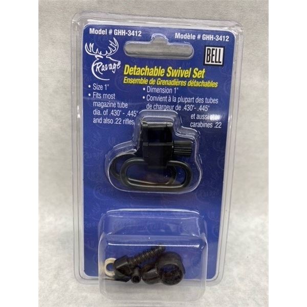 Ravage 1" Rifle Swivel Set  .420-.470" 22 Tube Mag Sku GHH-3412