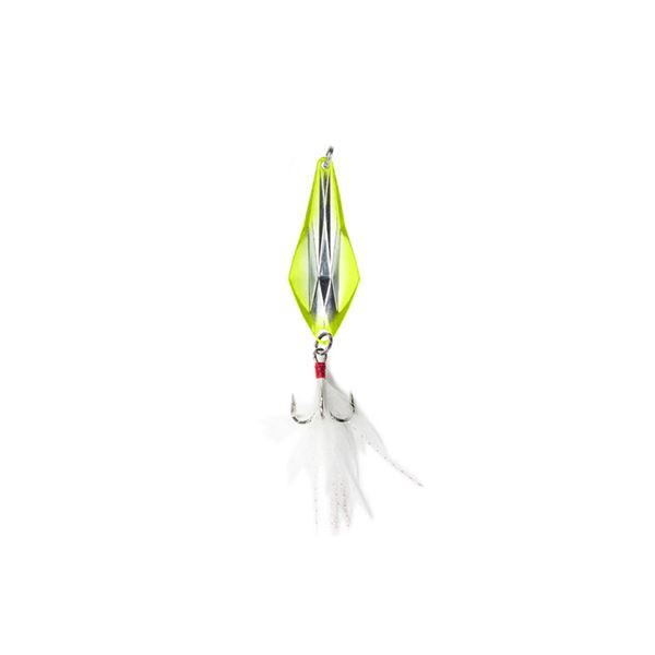 Lunkerhunt Rattle Spud Silver/Chartreuse 1.6" 3/16oz Sku RS205