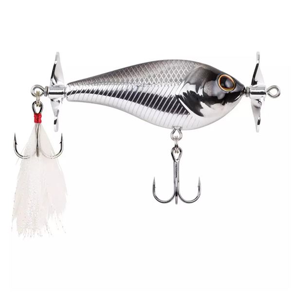 Berkley Top Water Spin Bomb 60 Black Chrome Sku BHBSB60-BKCH