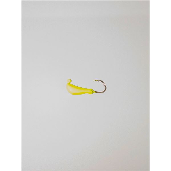 POW Casting Banana Jig Heads (6-Pack) Fluorescent Yellow 1/8oz Sku BJH1/8FY-CP6