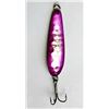 Image 1 : Great Lakes Spoons Silver/Trolling Series  Purple Monkey Puke 3-1/4" Sku S1-S