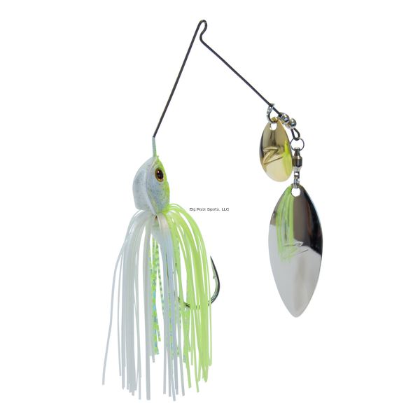 Z-Man SlingBladeZ Double Willow Spinner Chartreuse Pearl 3/8 oz Sku SBT38-02