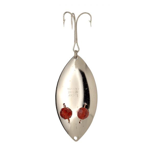 Lucky Strike X-172300-31 Red Flash Wiggler Spoon Nickel 3" Sku X-172300-31
