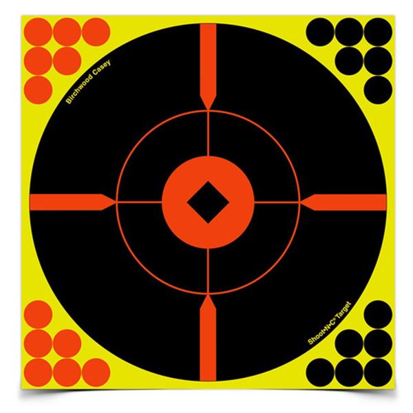 Birchwood Casey Shoot-N-C Reactive Targets 8" x  8" (6-Pack) Sku BC-34806