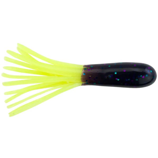 Johnson Crappie Buster Tubes Grape/Chartreuse 1 3/4" Sku CBT1.3/4-GRCH