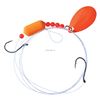 Image 1 : Eagle Claw Walleye Rig Fluorescent Orange Size 4 Sku LWRFO2-4