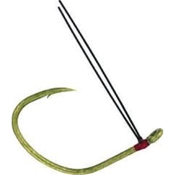 Owner Weedless Wacky Hook Camo Green #1 (4 Pack) Sku 5172-116