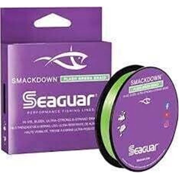 SeaGuar Smackdown Flash Green Braid 15 lbs Sku 15SDFG150