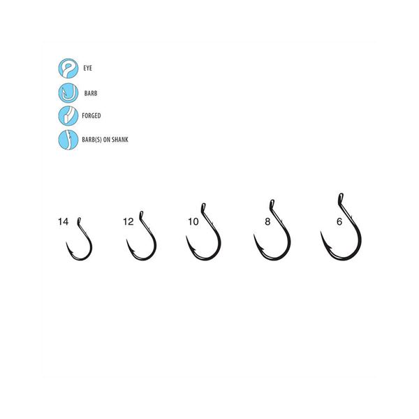 Gamakatsu Single Egg Hook Size 14 (10 Count) Sku 4303