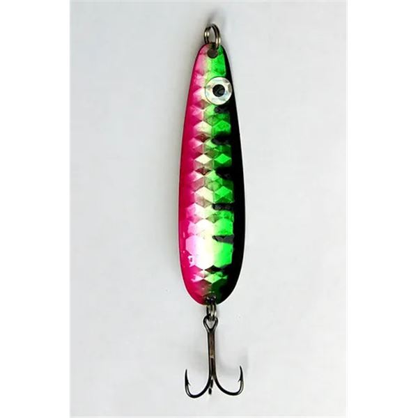 Great Lakes Spoons Silver/Trolling Series  Green Walleye 3-7/8" Sku S52-R