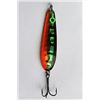 Image 1 : Great Lakes Spoons 3 1/4" Copper Series Orange & Green  Walleye Sku C10