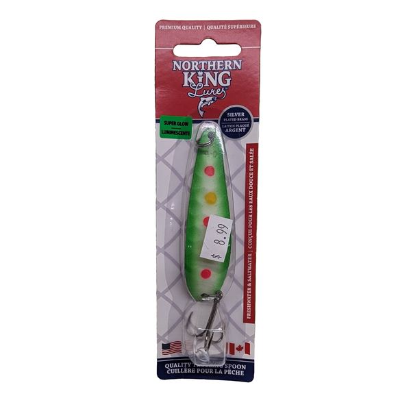 Northern King Lures Trolling Spoon Green Easter Egg 2/5oz Sku 4DEEG
