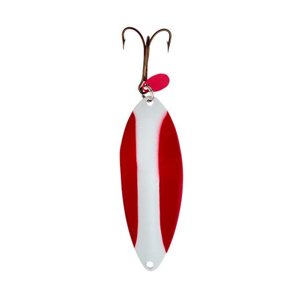 Lucky Strike Lizard Lure 3" Nickel Red & White Sku X-151300-34