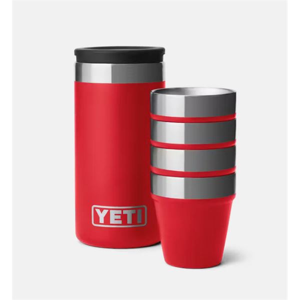YETI Shot Glasses w/Carrying Case Rescue Red Sku 70000002822