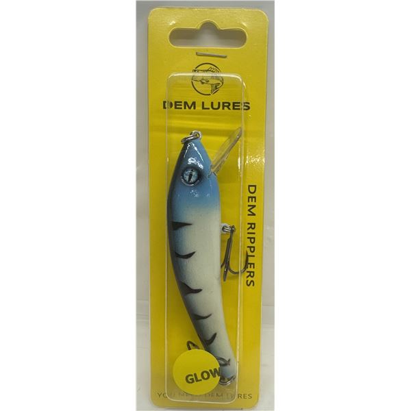 Dem Lures Hard Bait Ripplers Glow Blue Back Sku BLUEBACK