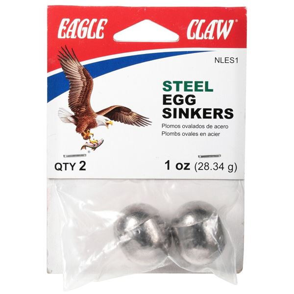 Eagle Claw Egg Sinkers 1 oz (2-Pack) Sku 02050-006