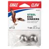 Image 1 : Eagle Claw Egg Sinkers 1 oz (2-Pack) Sku 02050-006