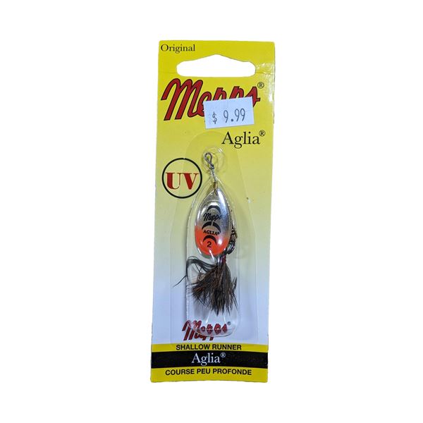 Mepps Aglia Dressed Spinner Gold/Orange Size #2 (1/6oz) Sku B2D-G/OR
