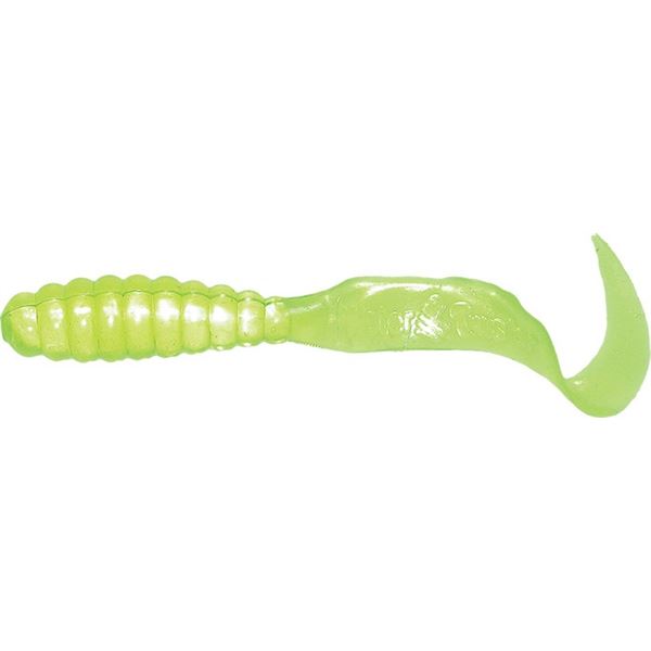 Mister Twister 3" Meeny Clear Chartreuse 25 Pack Sku MT25-10