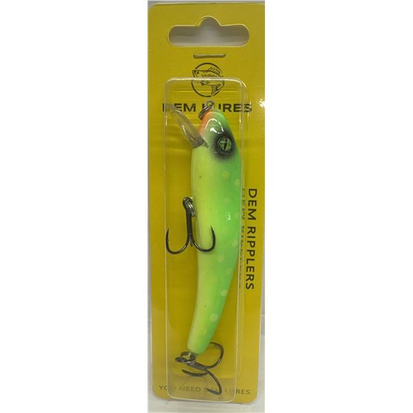 Dem Lures Hard Bait Ripplers Green Measles Sku GREENMEASLES