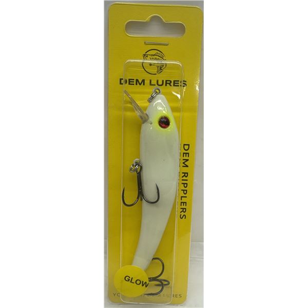 Dem Lures Hard Bait Ripplers Glow Snow White Sku SNOWWHITE