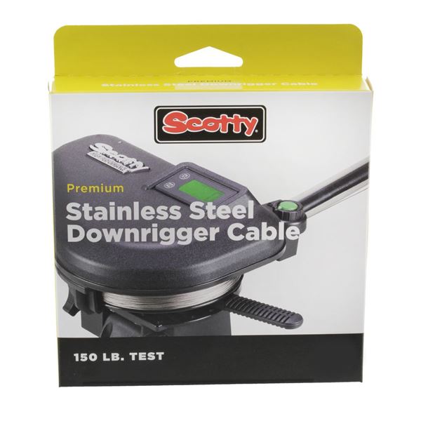 Scotty Premium Stainless Steel Downrigger Cable 150 lb Test 300' Sku 1001